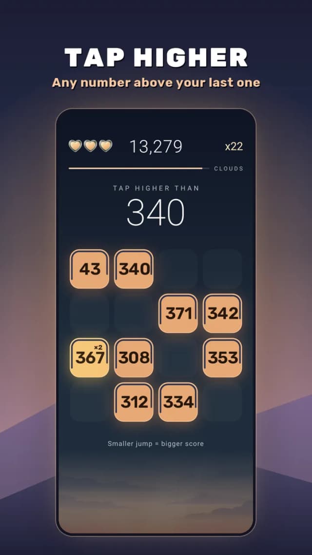 A wave of numbers to tap